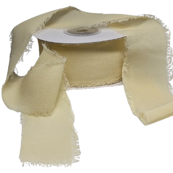 Rotolo Nastro Chiffon 30 mm 20 metri Beige - immagine 3