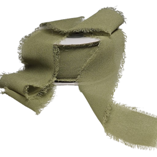 Rotolo Nastro Chiffon 30 mm 20 metri Salvia - immagine 3