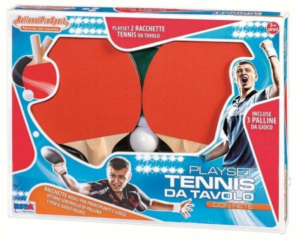 Racchette Ping Pong set 2 racchette + 3 palline + rete *
