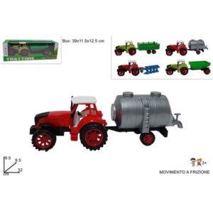 Trattore Fattoria a Frizione C/Rimorchio Agricolo